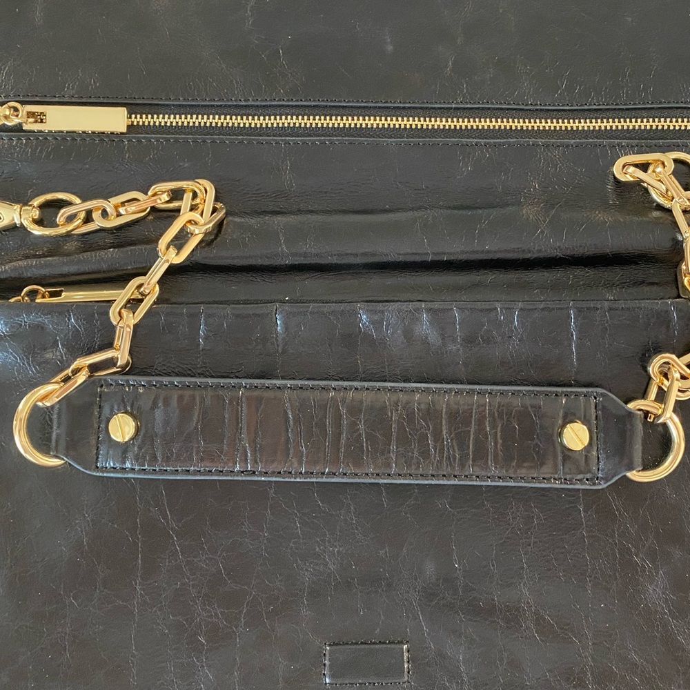 Tory Burch Clayton Classic REVA Clutch Black with dust bag - Picture 7 of 11